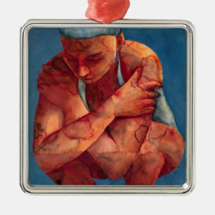 Small Swimmer 3 2011 Metal Tree Decoration