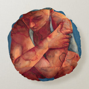 Small Swimmer 3 2011 Round Cushion