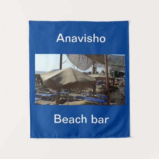 Small tapestry Anavisho beach bar  (Front)