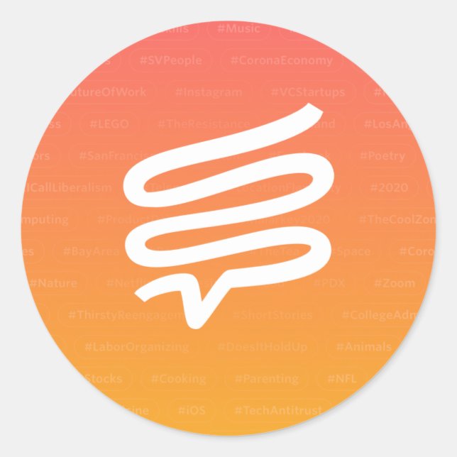 Small Telepath stickers, 1.5", sheet of 20 Classic Round Sticker (Front)