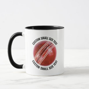 Small Text BLACK Combo 11oz Custom Cricket Mug