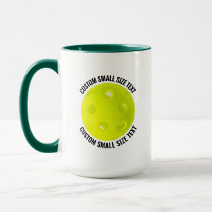 Small Text HUN. GREEN Combo 15oz Custom Pickleball Mug