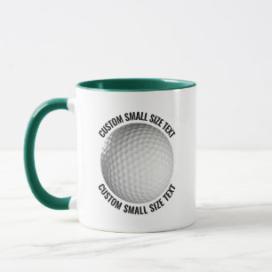 Small Text HUNTER GREEN Combo 11oz Custom Golf Mug