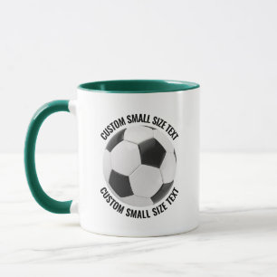 Small Text HUNTER GREEN Combo 11oz Custom Soccer Mug