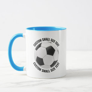 Small Text LIGHT BLUE Combo 11oz Custom Soccer Mug