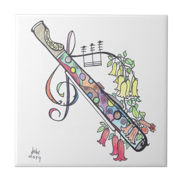 small tile:  flute tile (Front)