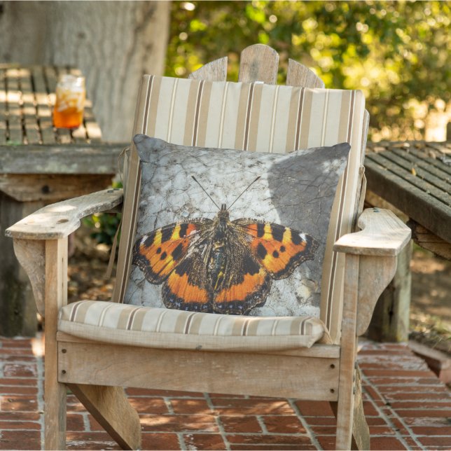 Small Tortoiseshell Butterfly Cushion (Chair)