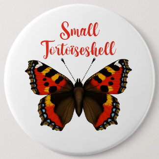 Small Tortoiseshell  Butterfly Round Badge