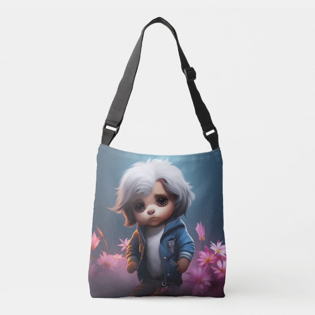 Small Tote Bag with white trim (Front)