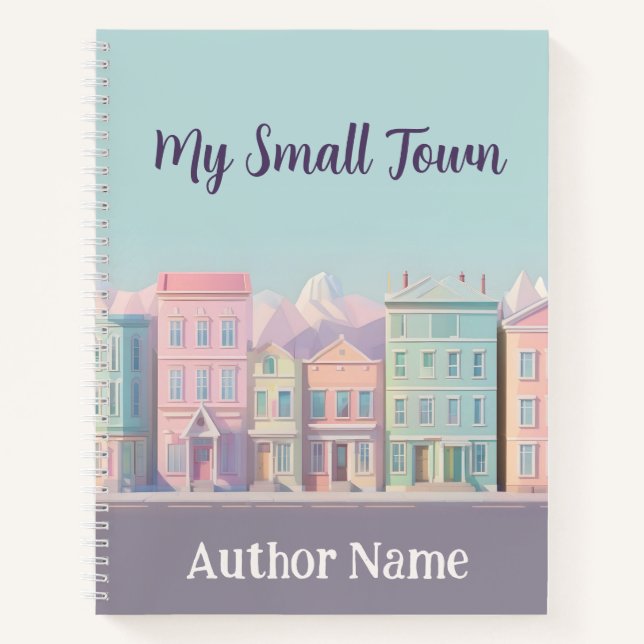 Small Town Book Cover Inspiration Notebook (Front)