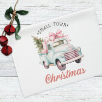 Small Town Christmas Pink Truck Christmas 