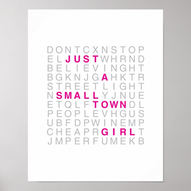 Small Town Girl Print (Front)