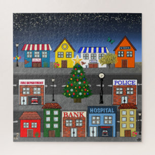 Small Town Neighbourhood Jigsaw Puzzle
