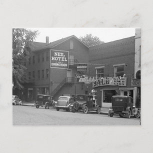 Small Town Ohio, 1930s Postcard