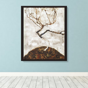 Small Tree In Late Autumn by Egon Schiele Canvas Print