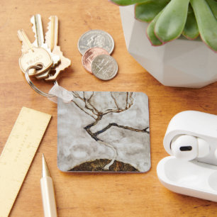 Small Tree In Late Autumn by Egon Schiele Key Ring