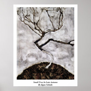 Small Tree In Late Autumn By Egon Schiele Poster