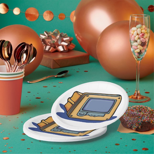 Small TV Set Paper Plate (Creator Uploaded)