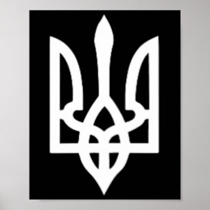 Small Ukrainian Coat Of Arms Flag Symbol Sign Logo