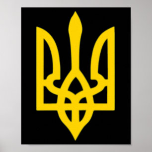 Small Ukrainian Coat Of Arms Flag Symbol Sign Logo