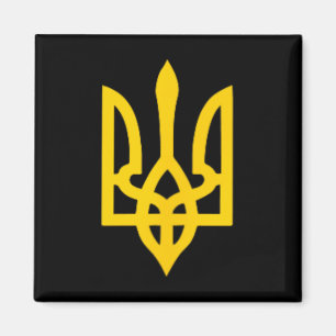 Small Ukrainian Coat Of Arms Flag Symbol Sign Logo Magnet