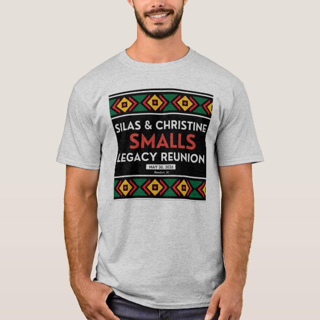 Small Unisex Grey T T-Shirt (Front)