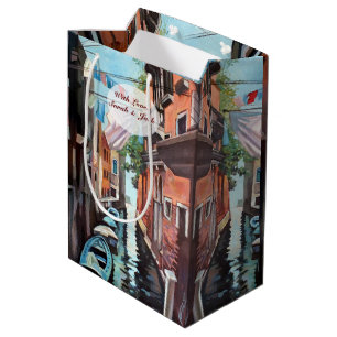 Small Venetian Canal Medium Gift Bag