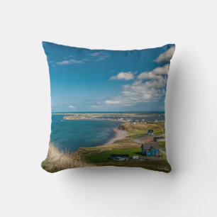 Small village cushion on the seaside