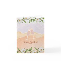 Small Wedding and Engagement Greeting Card