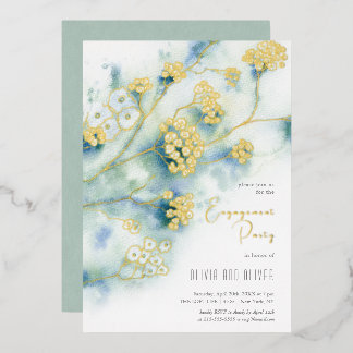 Small White Flowers Engagement Party