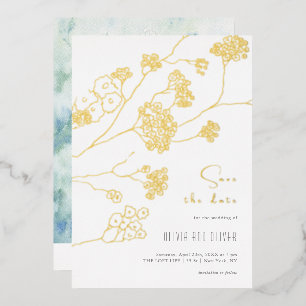 Small White Flowers Save The Date