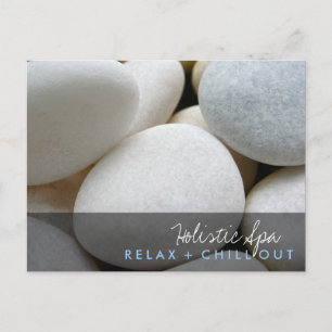 Small White Pebbles Nature Photo Modern Postcard