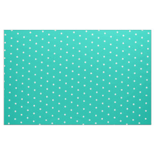 Small White Polka Dots on Island Sea Fabric