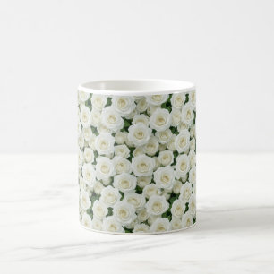 Small White Roses Coffee Mug