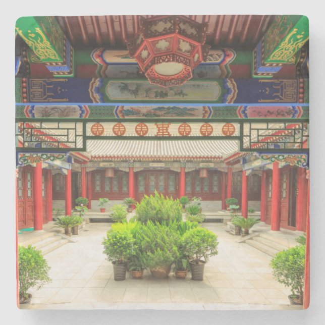 Small Wild Goose Temple, China Stone Coaster (Front)