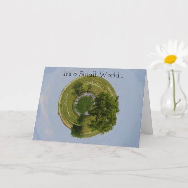 Small World Green Earth Birthday Card (Small Plant)