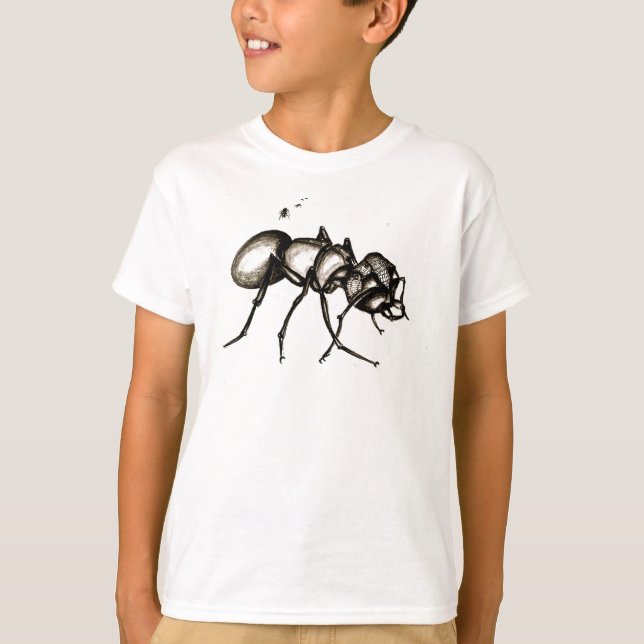 'Small World' Warrior Ant Kids Ecosmart T-shirt (Front)