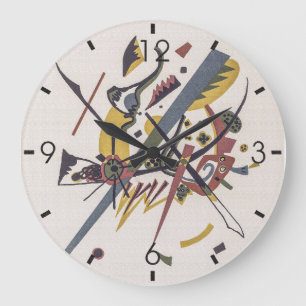 Small Worlds I - Wassily Kandinsky Art Large Clock