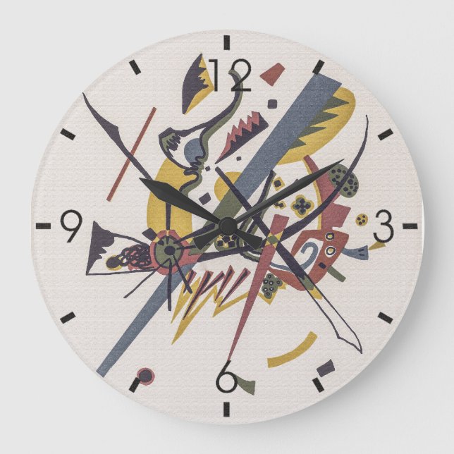 Small Worlds I - Wassily Kandinsky Art Large Clock (Front)