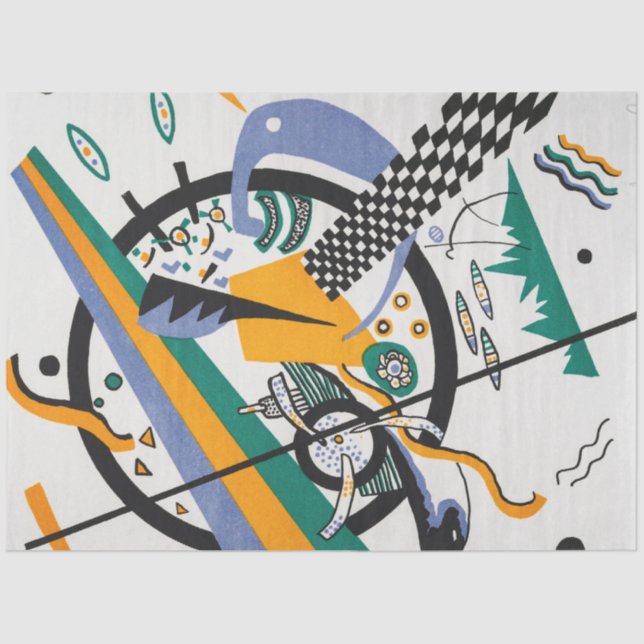 Small Worlds IV, Abstract, Wassily Kandinsky Tissue Paper (Front)