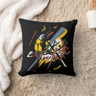 Small worlds, Vassily Kandinsky in digital colors Cushion