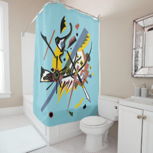 Small worlds, Vassily Kandinsky in digital colors Shower Curtain