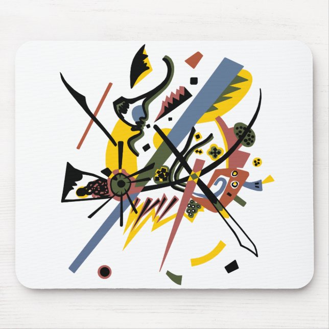 Small worlds, Vassily Kandinsky in digital colours Mouse Pad (Front)
