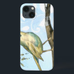 Small Yellow Bird Perched on a Branch Looking up iPhone 13 Case<br><div class="desc">This painting is perfect for your bird collection. The small yellow bird and blue pastel background of this image are simple yet soothing and could be easily added to any Zazzle product offered. Choose this artprint today.</div>