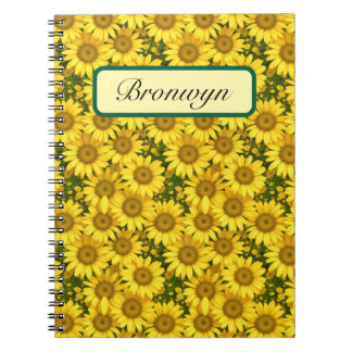 Small Yellow Daisies Personalised Notebook