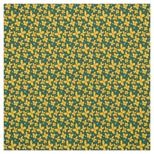 Small yellow flowers fabric (Swatch)