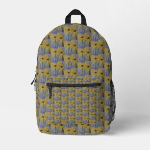 Small Yellow Sunflowers Printed Backpack