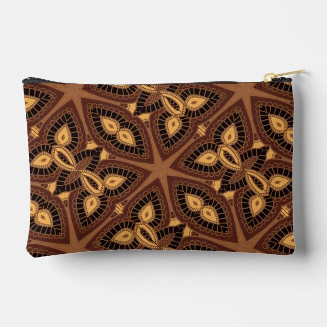  Small Zippered Tribal Accessory Pouch (Back)
