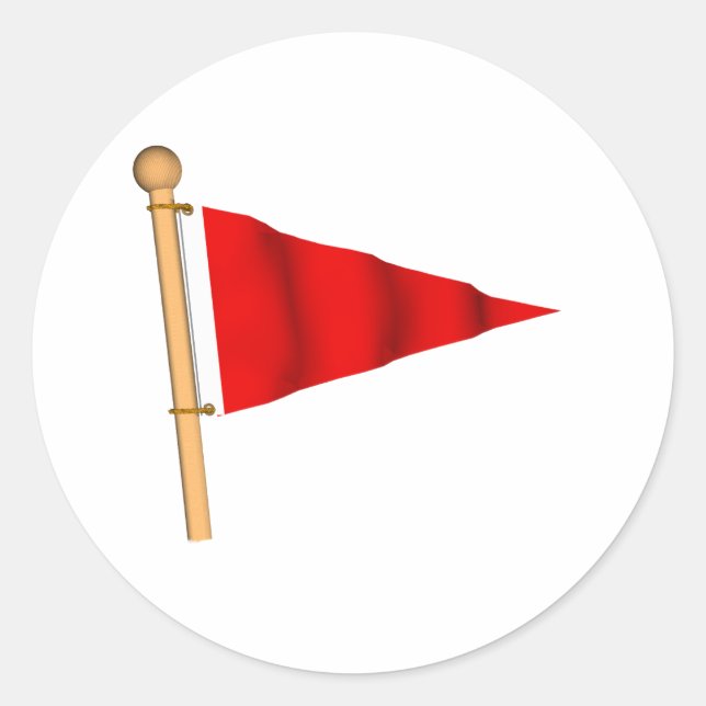 Smallcraft Warning Classic Round Sticker (Front)