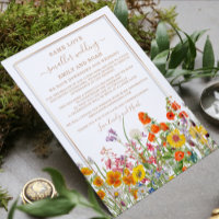 Smaller Downsized Wedding Colourful Wild Flowers